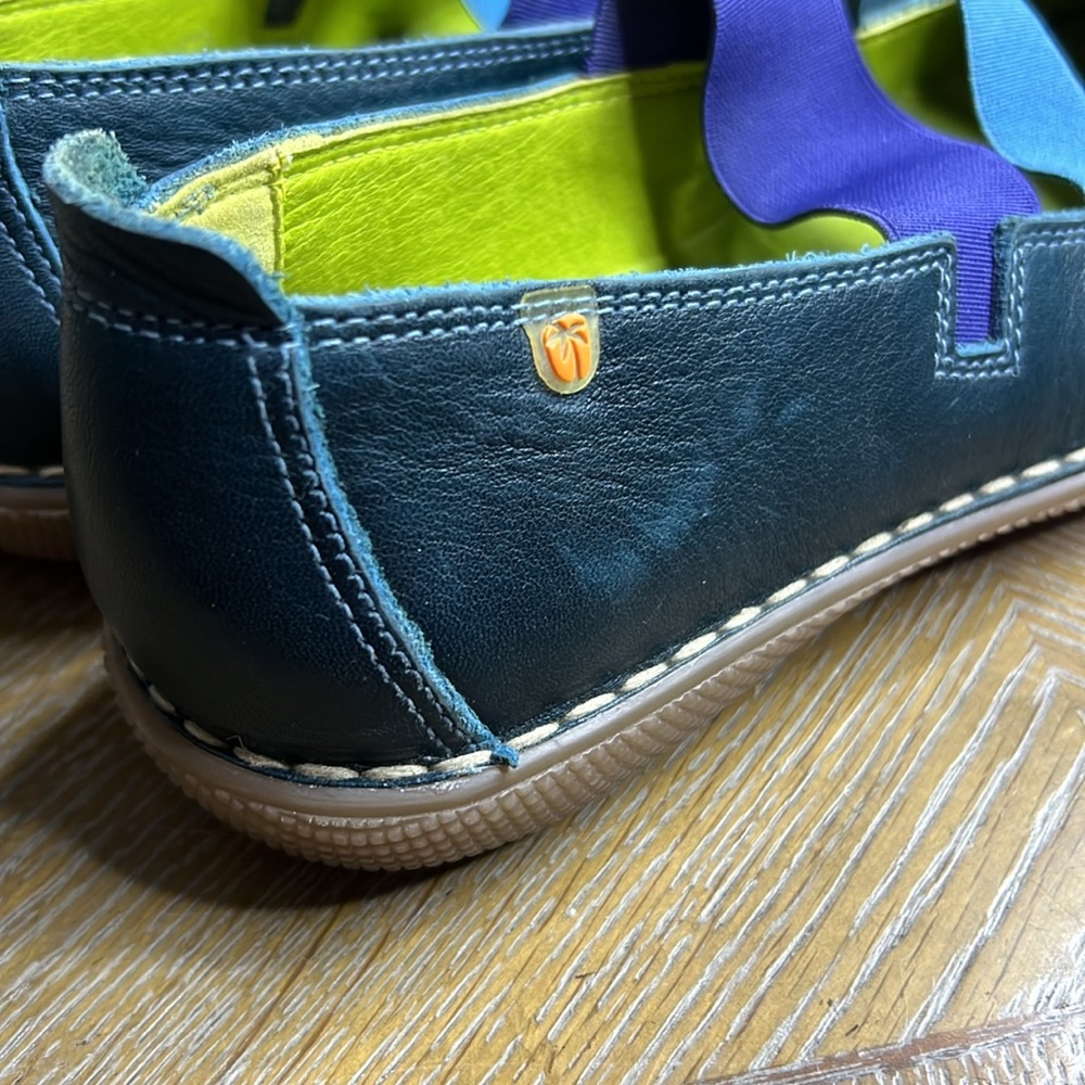 JUNGLA Leather Ballerina Flats Shoes 37 - Picture 4 of 10